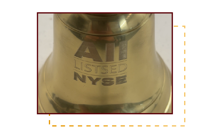Diamond Engraved Bell Diamond Engraved Bell With Bold Filled Font