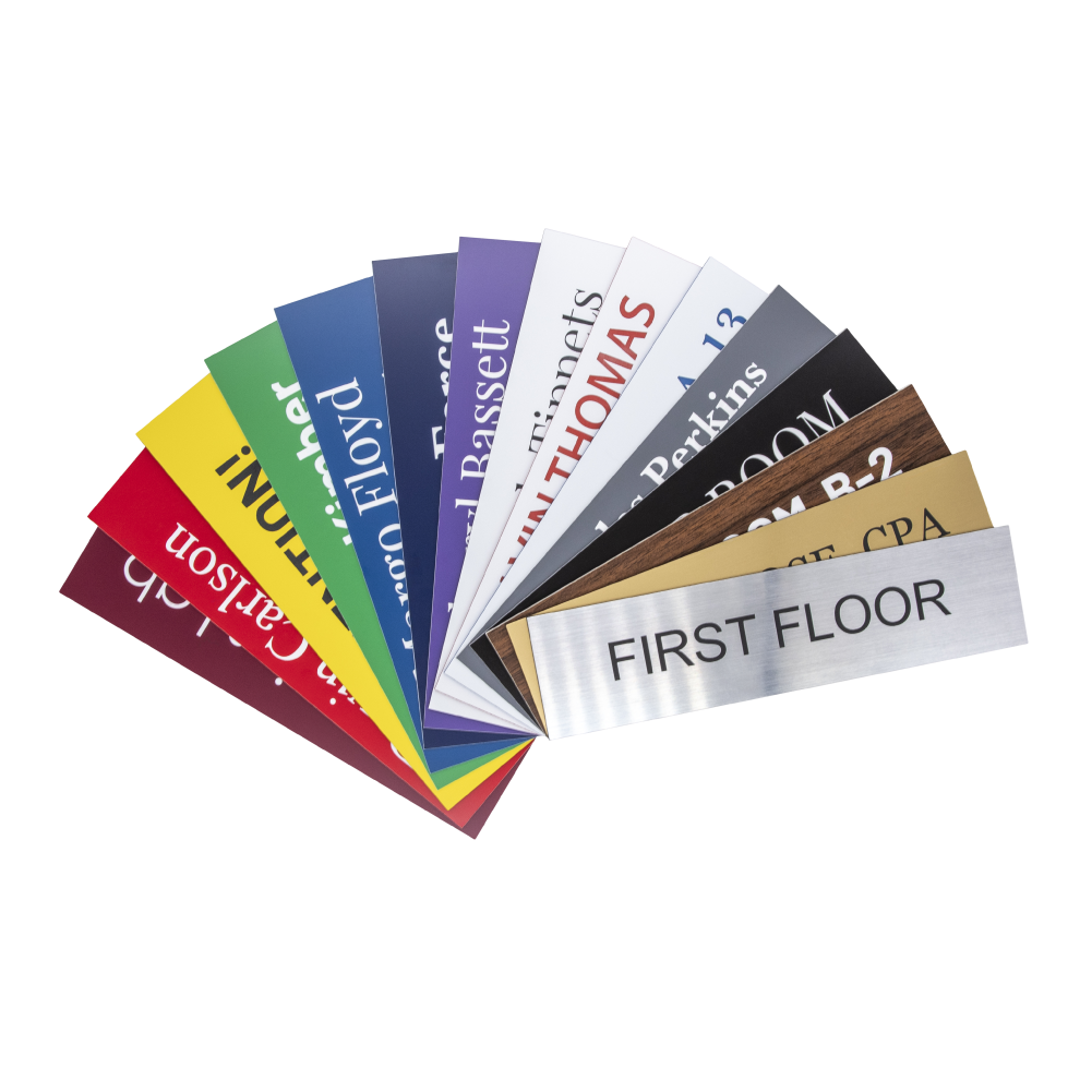 Custom Desk Name Plate Holder, Wall Mount Office Sign - Image 9